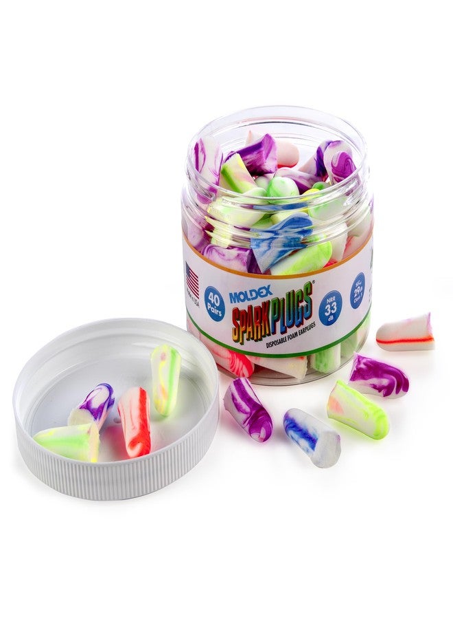 Moldex SparkPlugs® Uncorded Disposable Foam Earplug Jar 6684, NRR 33dB - Image 1